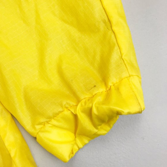 FIELD & STREAM Sailing Nautical Windbreaker Large VTG 80s 90s Hood Yellow Blue - Picture 5 of 11